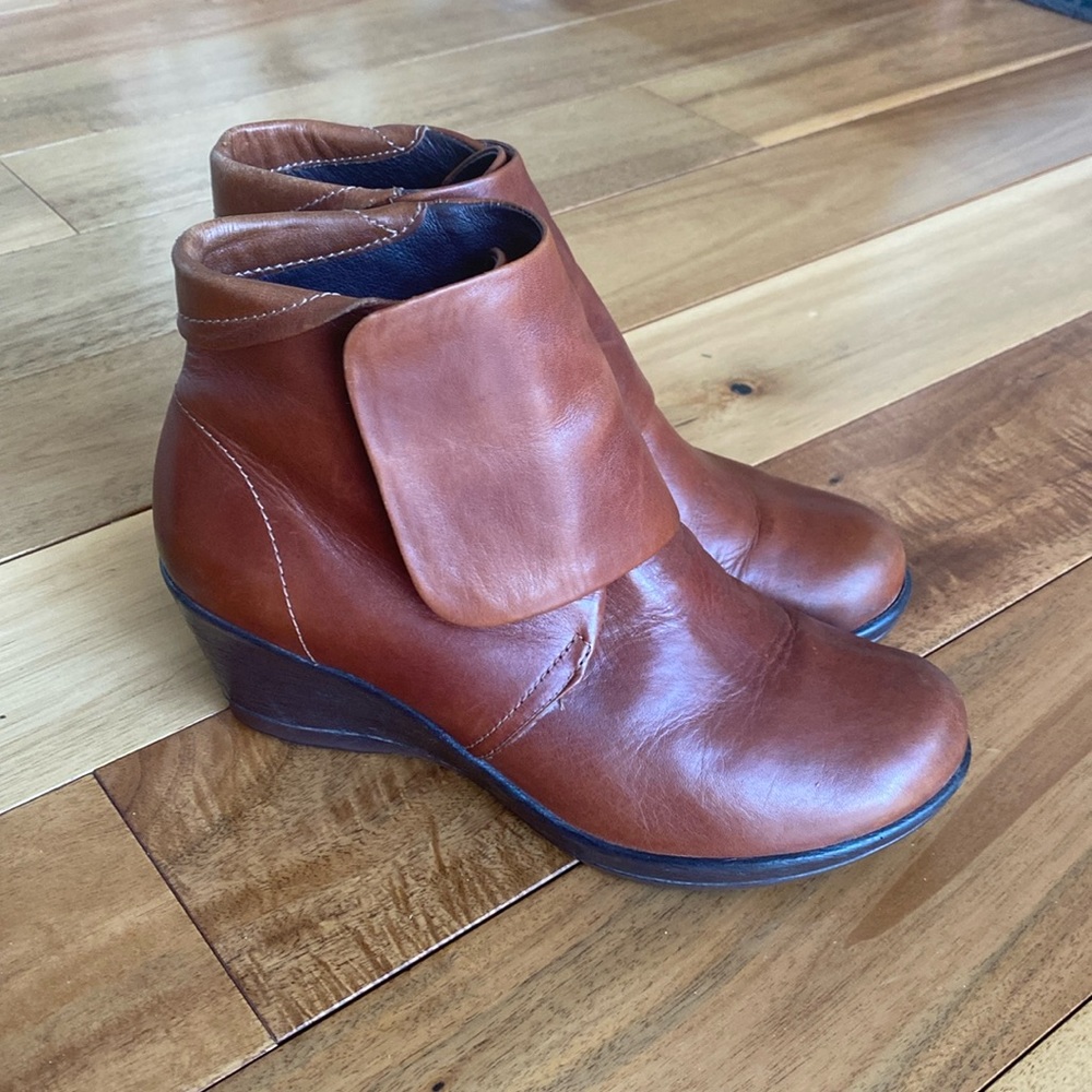 Dansko wedge booties